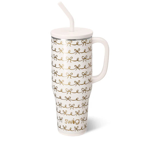 40oz Pretty in Pearl Mega Mug - With Engraving