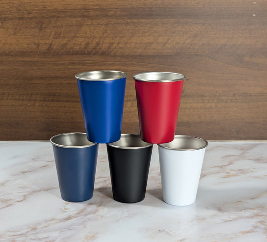 Stainless Steel Party Cup – 12oz Reusable Red Cup Style Tumbler